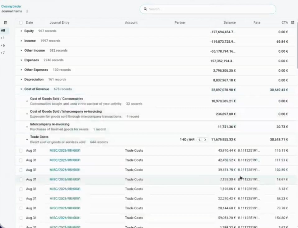 Informes de contabilidad en varias monedas Odoo 20