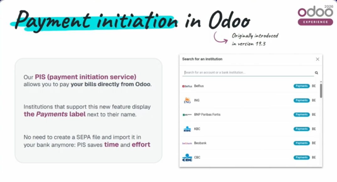 Send to Bank: subir remesa SEPA desde Odoo 20
