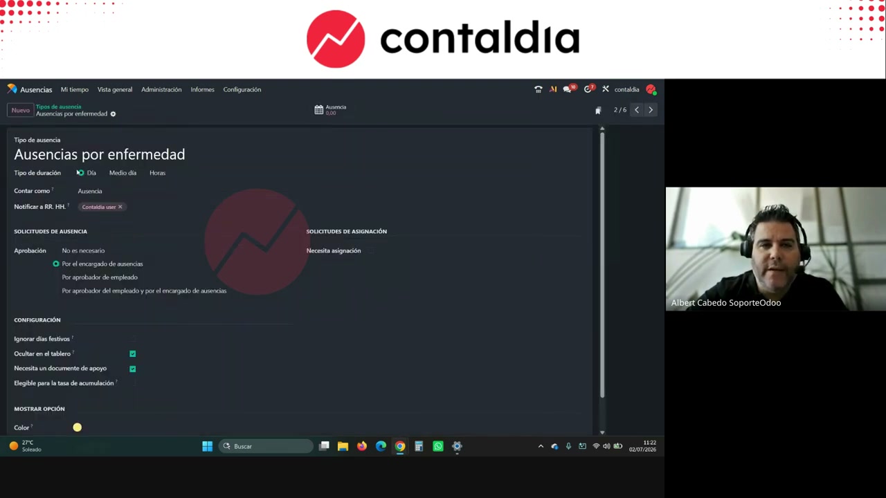 Tipo enfermedad: sin asignación, con documento de apoyo