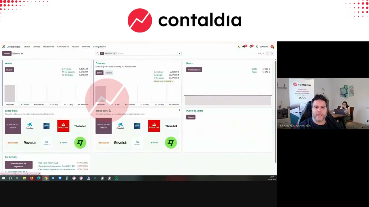 Cuentas analíticas creadas y anidadas por el proyecto en el plan cliente