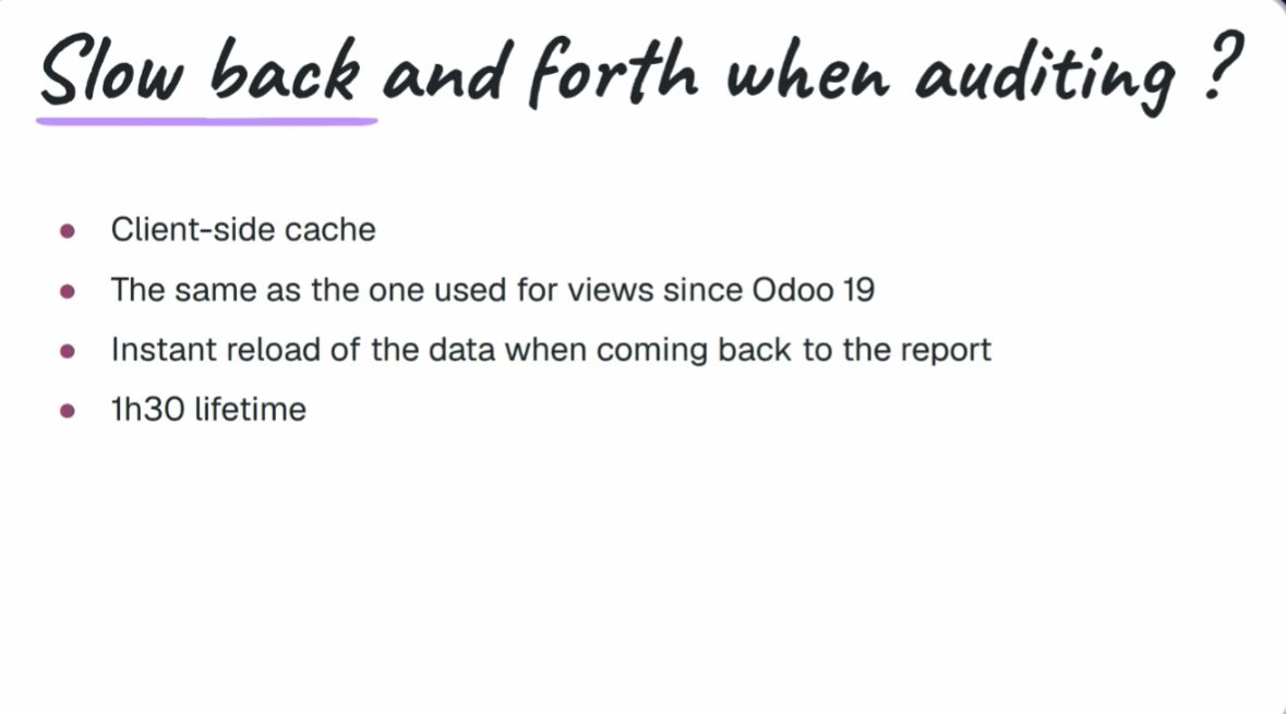Uso de memoria de informes en Odoo 20